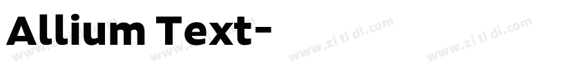 Allium Text字体转换